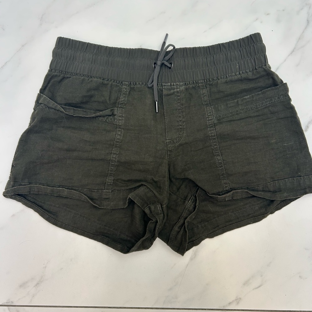 Athleta Olive Green Drawstring Athletic Shorts